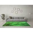 thumbnail image 3 of Ahgly Company Indoor Rectangle Abstract Green Modern Area Rugs, 5' x 7', 3 of 4