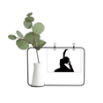 thumbnail image 1 of Dancer Art Peacock yoga deportes Marco De Metal Florero De Cerámica Decoración, 1 of 4