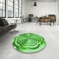 thumbnail image 3 of Ahgly Company Indoor Rectangle Patterned Jade Green Area Rugs, 8' x 10', 3 of 6