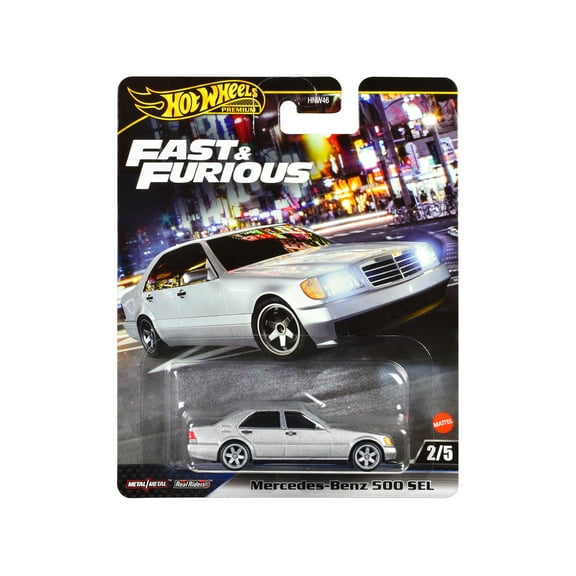 Mercedes-Benz 500 SEL Silver Metallic "The Fast and the Furious: Tokyo Drift" (2006) Movie "Fast & Furious" Series Diecast Model Car by Hot Wheels