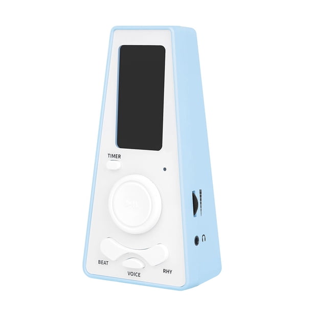 Eigraketly Metrónomo digital con temporizador Volumen universal Tempo Metrónomo electrónico ajustable para guitarra Piano Violín Accesorios para instrumentos musicales Azul Eigraketly OD031875-01B