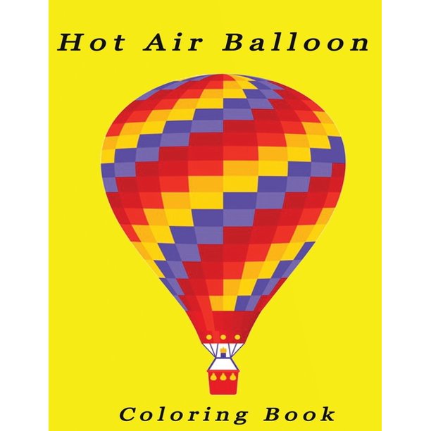 Hot Air Balloon Coloring Book: Hot Air Balloon Coloring page High