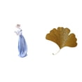 thumbnail image 1 of Estatua De Niña Nórdica Moderna De Hierro Forjado Con Hojas De Ginkgo, Escultura De Pared, Decoración Abstracta Para Sala De Estar, Oficina, Hotel, Comedor, Estante, Decoración De Porche, 1 of 8