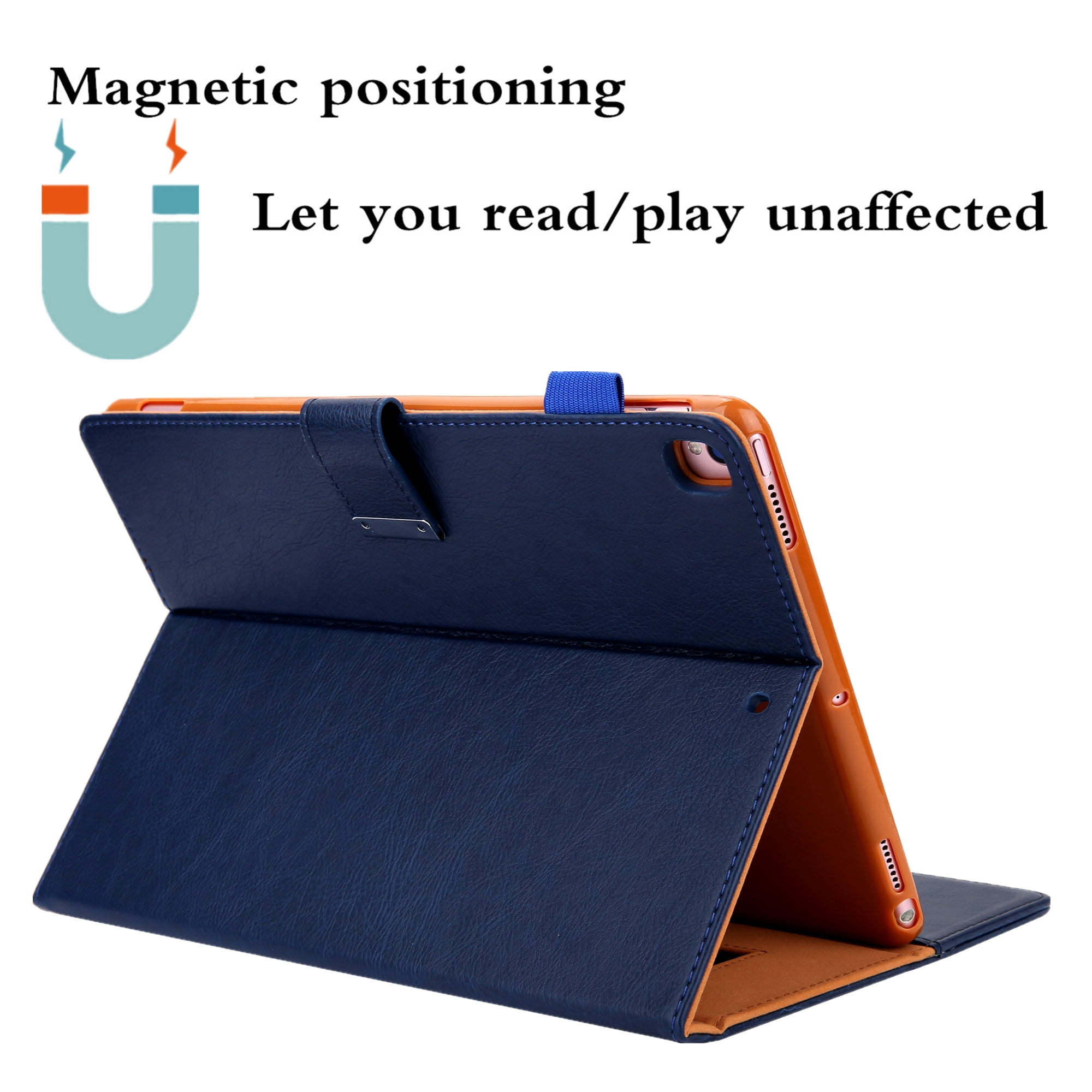 Dteck Flip Case For Apple iPad Pro 11 inch, Business Wallet Case PU Leather Magnetic Flip Folio Cover with Apple Pencil Holder / Auto Sleep Wake Function / Multiple Stand Angles, Dark Blue