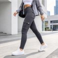 thumbnail image 6 of Jesvior Plus Size Women's High Waisted Cargo Yoga Leggings with Pockets Tummy Control Stretch Workout Leggings Running Athletic Gym Activewear, 6 of 9