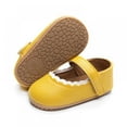 thumbnail image 2 of BESLY 0-18M Toddler Baby Girls Shoes Leather Flats with Bowknot Infant Princess Dress Shoes, 2 of 5