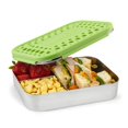 thumbnail image 1 of Lonchera LunchBots Large Trio de acero inoxidable, color verde, 1 of 9