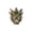 A002- 0.7mm, variant on Dragon Mask Scary Mask 14 Inch Black Gold Masquerade Mask Halloween Mask for Masquerade Party Halloween Dress Up Accessory, 1 Pack