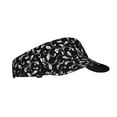 thumbnail image 1 of Balery Black White Leaves Gorra deportiva con visera ajustable para mujer y hombre (talla única), 1 of 7