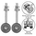 thumbnail image 4 of 2 Pcs Trolley Assembly Roller Two Bearing Wheel Strut Channel Window Accessories, 4 of 6