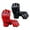 Red and Black, variant on Tnarru 2 Pairs Mma Gloves Boxing Fight Gloves Half Finger Shockproof with Adjustable Wrist Band Martial Arts Bag Gloves for Sparring Black and White