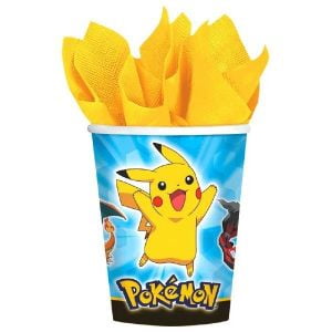 Pokemon Pikachu and Friends Party 8 9 oz Hot Cold Paper (Pikachu And Mew Best Friends)