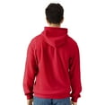 thumbnail image 3 of Gildan Men's Softstyle Zip Up Hoodie, Cotton Blend Fleece Full-Zip Hooded Sweatshirt, Red, S, 3 of 5