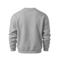 thumbnail image 4 of Mfakffe Men Solid Crewneck Pullover Tops Loose Fit Long Sleeve Sweatshirts Soft Fleece Casual Layering Apparel for Fall Winter Daily Outdoor Wear, 4 of 4