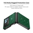 thumbnail image 5 of SaniMore for Samsung Galaxy Z Flip 4 6.7" Folding Case, Rugged PC & TPU Bumpers Case with Wireless Charging Military Grade Shockproof Protective Case for Samsung Z Flip 4 Women Men, Armygreen, 5 of 9