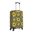 thumbnail image 3 of Picia Sunflowers On Black And White Stripes Luggage Protector Cover Thicken Suitcase Protector Cover Fit 18-32 Inch Luggage-Medium, 3 of 9