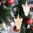 thumbnail image 6 of 10pcs Unicorns Wooden Plaques Unfinished Hanging Wood Slices with Hole DIY Painting Ornaments Craft Christmas Holiday Decor, 6 of 7