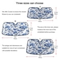 thumbnail image 5 of Floral with Blue Flowers Car Windshield Sun Shade Foldable Car Front Window Visor Heat and UV Protection 55x27.6, 5 of 8