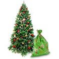 thumbnail image 3 of Gingerbread Tree Jumbo Gift Sacks for Large Gifts (Green, 3 x 4 Ft, 6 Pack), 3 of 8