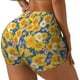 thumbnail image 1 of Fotbe Vintage White Yellow Sunflower Shorts Sin Costuras – Shorts Deportivos de Cintura Alta para Mujer, Elásticos para Gimnasio, Yoga, Running o Ciclismo-Small, 1 of 8
