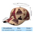 thumbnail image 5 of Fashion Cute Baseball Caps Paris postcard vector Soft Hats Snapback Hat Camping Dog Walking, 5 of 7