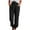Black, variant on Aoochasliy Clothes Womens Pants Petite Ladies Casual Solid Pants With Pocket Comfortable Tie Feet Long Pants