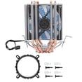 thumbnail image 3 of Disipador De Calor Del Radiador Del Ventilador De La Cpu De 4 Tubos De Calor Para Intel Lga 1155/1156/1366 (Luz Azul) matsuzay EL007757-00, 3 of 6