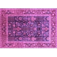 thumbnail image 1 of Ahgly Company Indoor Rectangle Oriental Purple Traditional Area Rugs, 5' x 7', 1 of 4