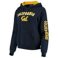 thumbnail image 2 of Women's Colosseum Navy Cal Bears Loud and Proud Pullover Hoodie, 2 of 3