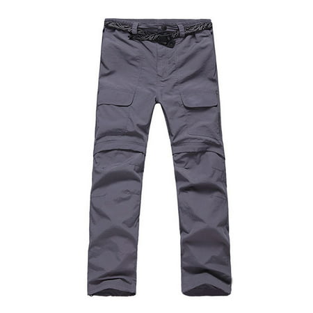 Hyamens Men's Outdoor Pants Tactical Detachable Trousers Convertible Quick-Drying Hiking Fishing