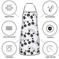thumbnail image 6 of Pofeuu Panda Bear1 Print Aprons with Pockets, Cute Aprons for Kitchen, Cooking, Server, Barber, Chef Apron, 6 of 7