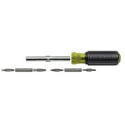 Klein Tools 32500 11-in-1 Screwdriver/Nut Driver/Multi Tool, Cushion Grip Handle, Industrial Strength Bits Included