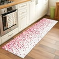 thumbnail image 3 of Valentine's Day Washable Area Rug 2 x 6 ft Romantic Sweet Red Pink Gradient Falling Love Heart, Soft Non Slip Rugs Stain Repellent Indoor Felt Carpet for Living Dining Room Bedroom Home Office, 3 of 9