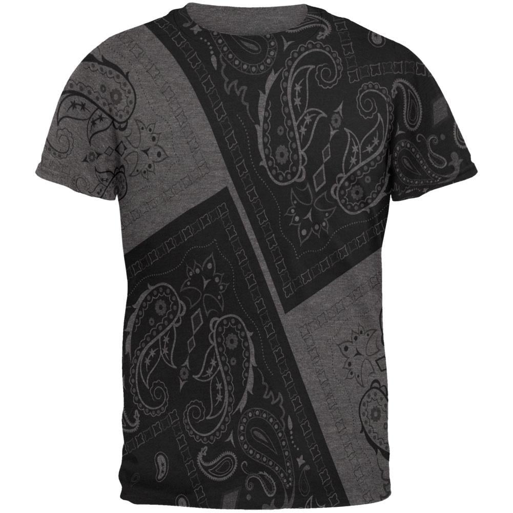 Bandana Paisley All Over Dark Heather 