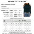 thumbnail image 4 of Gvmfive Juniors' Slim Fit Solid Cold Shoulder Blouse Long Sleeve Casual Tops, 4 of 4