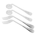 thumbnail image 1 of FONWILYO Eating Aids for Disabled People 1 Set Curved Forks and Spoons in Silver Stainless Steel, 1 of 8