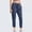 Blue, variant on Womens Work Pants Joggers for Women with Pockets, Elastic High Waist Sweat Pants, Solid Activewear Jogger Workout Yoga Pants, Loose Lounge Pants Summer Trousers Cotton Linen Pants