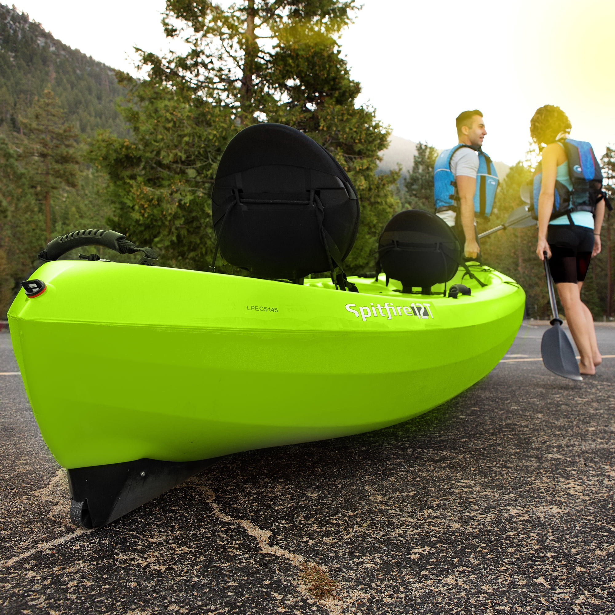 Lifetime Spitfire Tandem 12 ft Sit-On-Top Kayak, Lime Green (90476)
