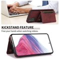 thumbnail image 2 of Design for Samsung Galaxy A53 5G Wallet Case with Tempered Glass Screen Protector PU Leather Credit Card Holder Slot Phone Cases Kickstand Shockproof Protective Cover for Women 6.5 inch Red, 2 of 14