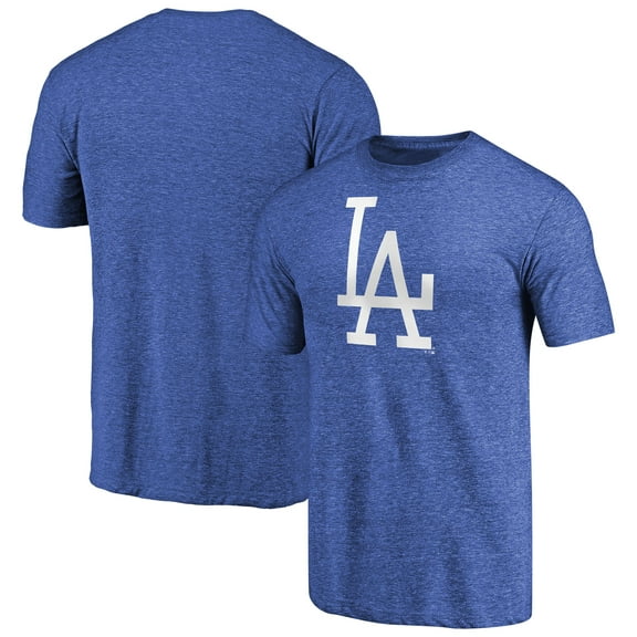 Men's Heathered Royal Los Angeles Dodgers Cooperstown Collection Forbes Tri-Blend T-Shirt