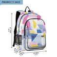 thumbnail image 2 of FORMRS Unisex School Backpack 17" Student Travel Bag with Laptop Compartment, Retro Simple Shapes, 2 of 7