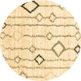 thumbnail image 1 of Ahgly Company Indoor Round Solid Brown Modern Area Rugs, 5' Round, 1 of 4