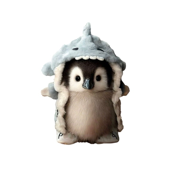 Cuddly Penguins Plush Toy Soothing Soft Hugging Doll for Toddler Stress Relief Decor