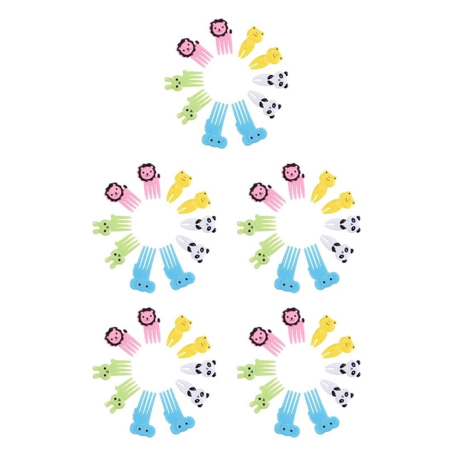 Advancent 10 Pieces Cartoon Dessert Fruit Forks Supplies Cakes Mini Sandwich Appetizers Portable Holiday Flatware Kids Kitchen Egg Type2 NO2 Advancent CBP054847