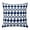 Blue, variant on Throw Pillow Covers 24 x 24 Inch, Retro Boho Cotton Linen Pillows Cases, Dark Red Geometric Pattern Rhombic Bohemia Square Cushion Covers for Couch Sofa Bed