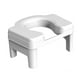 thumbnail image 1 of Taburete de inodoro antideslizante compacto para baño, silla de inodoro en cuclillas, asiento de inodoro elevado 185 cm blanco, 1 of 9