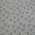 thumbnail image 3 of Wrangler Steer Skulls Grey Twin Xl Sheet Set, 3 of 10