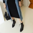 thumbnail image 3 of Snake Print Color-blocking Cross-lace Thick-heel Square-toe Women's Short Boots, 3 of 9