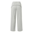 thumbnail image 5 of SIYUDAN Pants For Women Casual Womens Pants Grey Adult Work Pants Women Loose Pants For Women Wide Leg Trousers Women With Pockets Summer Clothes For Women, 5 of 8