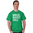 thumbnail image 5 of Worlds Okayest Uncle Niece Nephew Fun Men's Graphic T Shirt Tees Brisco Brands L, 5 of 5